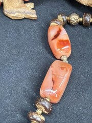 Wood Safari Animal Rhino Tiger Turtle Camel Ethnic Handmade Beaded Necklace