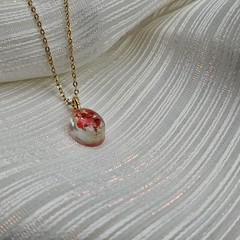 Resin Jewelry With Real Pressed Flower