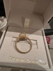 New Finland 925 Sterling Silver Radiant 2 CT CZ Wedding Engagement Ring Sz 7 NWT