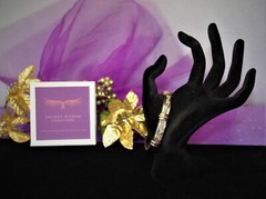 Cuff Bracelet/Copper and Black Leather-Handmade- Gift Box/Free Shipping-BL01110