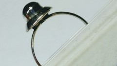CHARMING UNTREATED NATURAL GARNET IN STERLING SILVER RING SIZE 8.25-8.5!