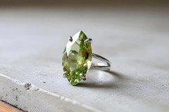 Anemone Jewelry Tourmaline Marquise Ring 925 Silver October Birthstone