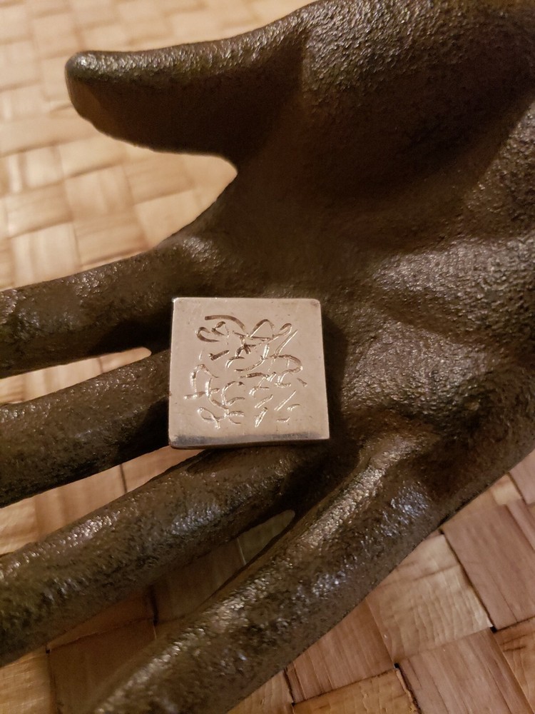 VINTAGE ARTISAN MADE STERLING SILVER UNIQUE DESIGN SLIDER PENDANT