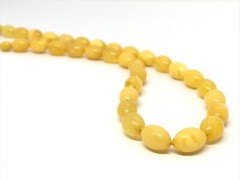 Amber Necklace Gift Yellow Natural Genuine Olive Baltic Amber Beads 24,6g 18709