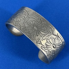 Salisbury Pewter September Flower of the Month Cuff Bracelet