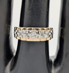 Brilliant Königsring Yellow 585/14K –0.2oz – (Size 51-55) Jubilee Ring 1975