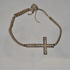 Sideways Cross Wrap Bracelet Adjustable Ties Unisex