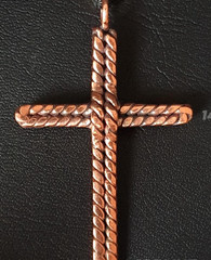 1 Pc Pure Copper Healing Tensor Cross Ank Pendant Locket Jewelry Spiritual Kriya