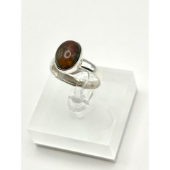 Black Ethiopian Opal Sterling Silver Handmade Ring Size 9