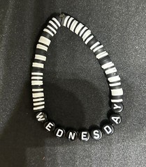 Wednesday Addams (Addams Family) Heishi Bracelet