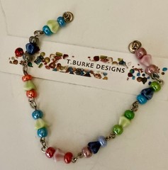 “ONE OF A KIND BRACELET BY T. BURKE DESIGNS MADE IN USA-SHADES OF SUMMER»