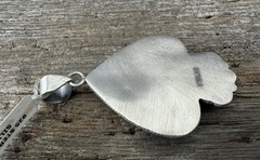Sterling Silver Native Style SW Genuine Otteson Bros White Buffalo Spade Pendant
