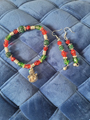 Christmas Jewelry Bracelet and Earrings Set by North Star Jewelry and More