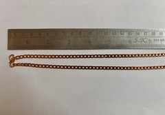 11 inch Pure Copper CURB CUBAN Chain Anklet, Healing Copper Jewelry, Spiritual
