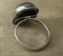 Sterling Silver & LiDiex Glassworks Goldstone Healing Altar Ring – Voodoo Estate