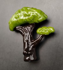 Heady Nose Tree Glass Pendant – (Subconscious Design) Handmade in USA