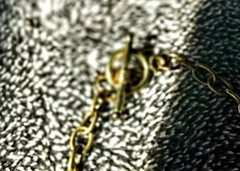 Tiger Eye Carved Shell Gemstone with Tiger Eye & Wood Beads &Brass Chain For Men