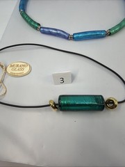 Murano Glass Jewelry Italy Necklace Bracelet Earrings Gold Foil Choice MT09