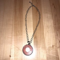 925 Sterling Vntg Silpada Real Spiny Oyster Shell Pendant Chain Necklace Coral ?