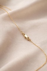Clover Pendant Necklace 14k Solid Yellow Gold Green Enamel Four Leaf Charm