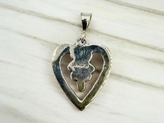 Heart Pendant Contemporary Southwest Multi Stone