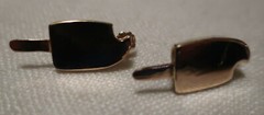 Popsicle Earrings; 14K Gold; Made in USA by Peggy Johnson, 1991