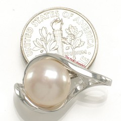 925 Sterling Silver Pink Cultured Pearls Water Drop Earring & Pendant Set TPJ