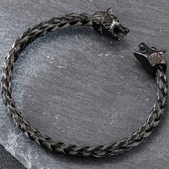 Wolves Of Odin Viking Bracelet | Norse Jewelry | Fenrir Wolf | Viking Jewelry
