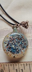 EUC 5 GORGEOUS Handblown Artisan Glass Pendants Necklaces Vibrant Art Boho