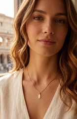 Baby Necklace 925 Sterling Silver Gold Plated Personalized Gift For Mom Birth