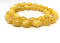 Amber Necklace Gift Yellow Natural Genuine Olive Baltic Amber Beads 24,6g 18709