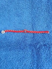 Evil EYE PROTECTION Red BRACELET TURKMEN HANDMADE