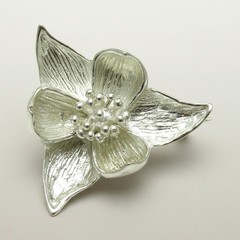 Sterling Silver Brooch Lotos Solid Genuine Hallmarked 925 Handmade New Empress