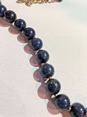lapis lazuli Bead necklace 20 Inches Long