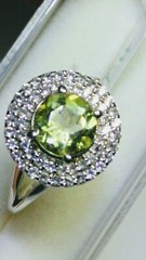 ATTRACTIVE NATURAL LEMON QUARTZ IN.925 STERLING SILVER RING IN SIZE 7.0-7.25