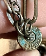 Handmade Winchester Bullet Casing Necklace Padlock Steampunk Boho