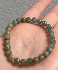 Natural Grandidierite Stretch Bracelet – Approx. 6.5mm Beads – Fits Approx 6.5”