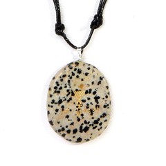 Israel Stone engraved with first Messianic Symbol with Text engraved necklace