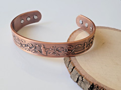 Pure Copper Magnetic Bracelet – Solid Copper Arthritis Pain Therapy Energy Cuff