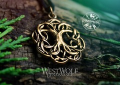 Tree of Life Pendant – Yggdrasil the World Tree – Solid Bronze – Viking/Celtic